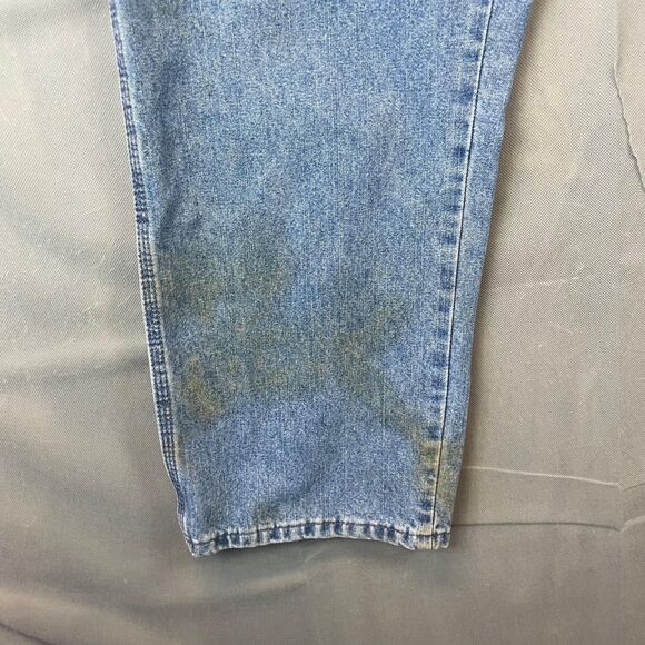 Wrangler Carpenter Jeans Men's 34x29 Blue Tool Pockets Workwear Utility Pants - Picture 3 of 11